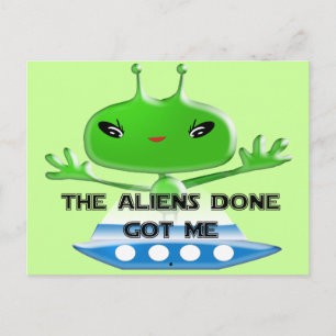 Utomjordingarna gjorde Har Vykort