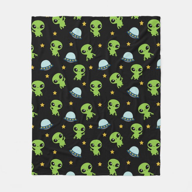 Utomjordingars Fleece Blanket (Framsidan)