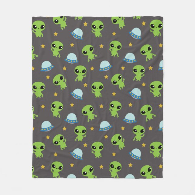 Utomjordingars Fleece Blanket (Framsidan)