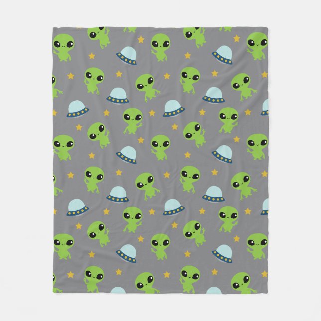 Utomjordingars Fleece Blanket (Framsidan)