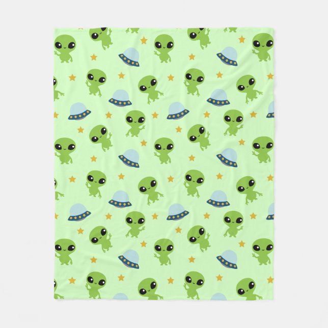 Utomjordingars Fleece Blanket (Framsidan)