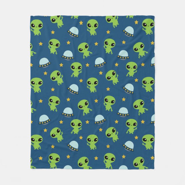 Utomjordingars Fleece Blanket (Framsidan)