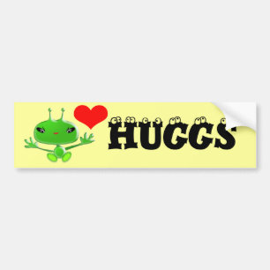 Utomjordingars Huggs Bildekal