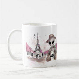 Utomjordinge besöker Paris Kaffemugg