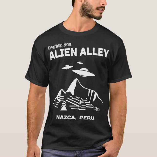 Utomjordingeallén Nazca Peru T Shirt (Framsida)