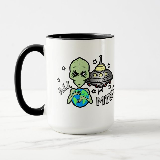 Utomjordingen All Min 15 oz Kaffe Mugg (Vänster)
