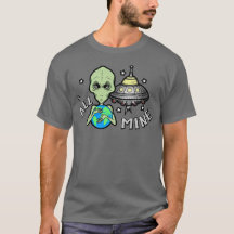 Utomjordingen All Min Grundläggande Mörka T-Shirt 