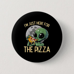 Utomjordingen Jag Är Bara Här För Zza Rolig Mat Sn Knapp