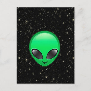utomjordingsemojis vykort