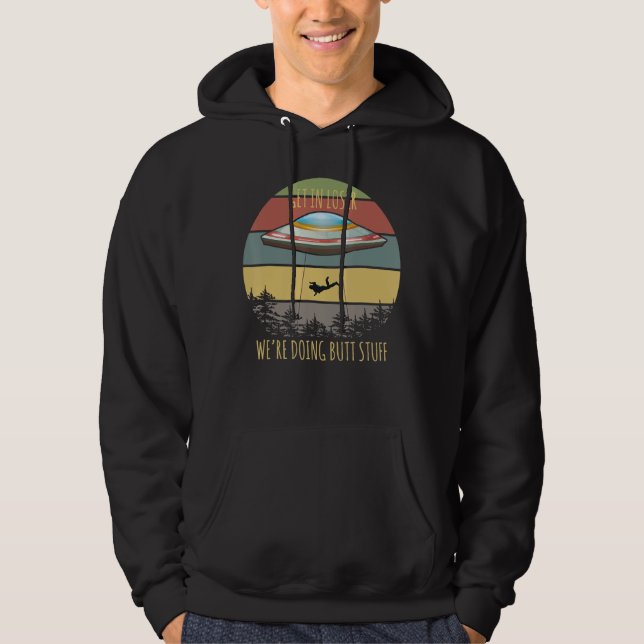 Utomjordingsprojiceringen kommer att försvinna men hoodie (Framsida)