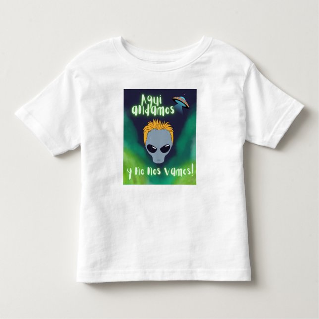 utomjordisk akvariestamos (no nos vamos, ufo, extr t shirt (Framsida)