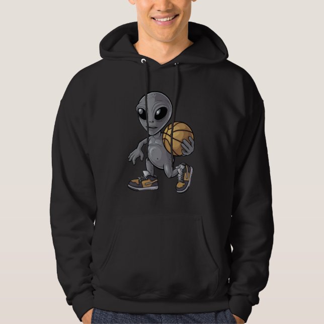 UTOMJORDISK BASKETSPELARE  HOODIE (Framsida)