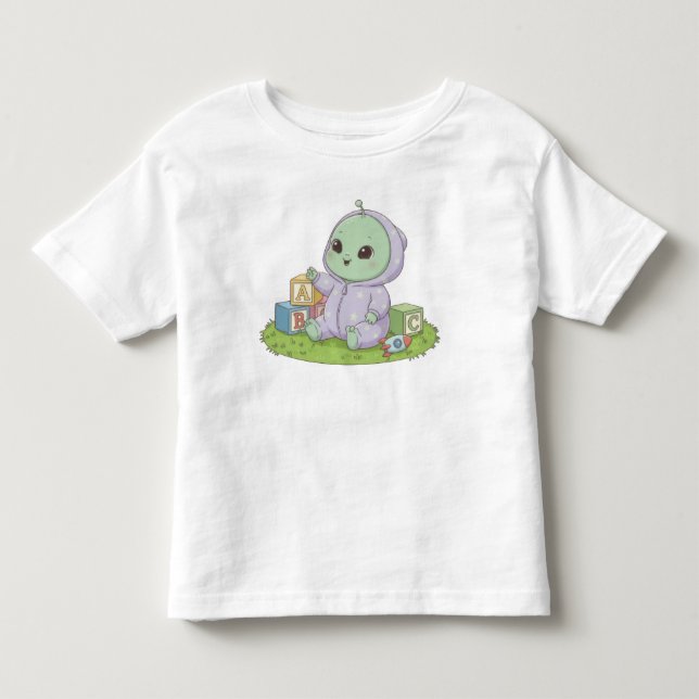 Utomjordisk Bebis T Shirt (Framsida)