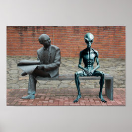 Utomjordisk besökare dag 1. poster