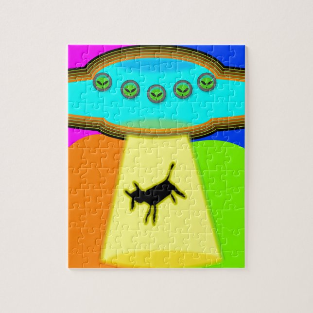 Utomjordisk bortföring pussel (Vertikal)