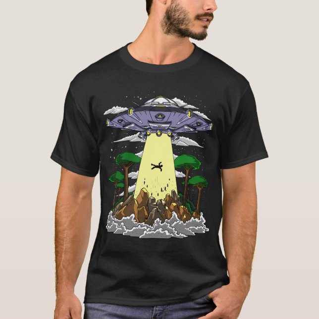 Utomjordisk bortföringskonspiration t shirt (Framsida)