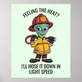 Utomjordisk brandman poster