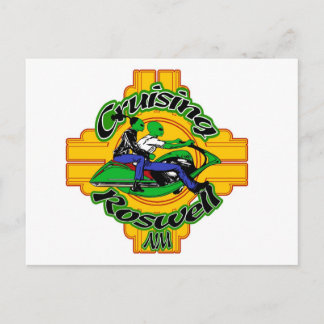 utomjordisk cykel vykort