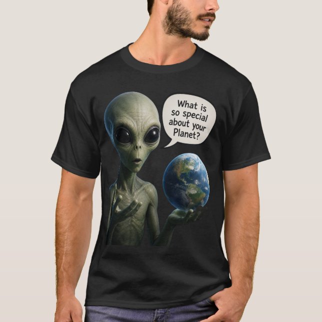 Utomjordisk Fråga T Shirt (Framsida)