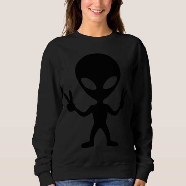 utomjordisk fred t shirt (Framsida)