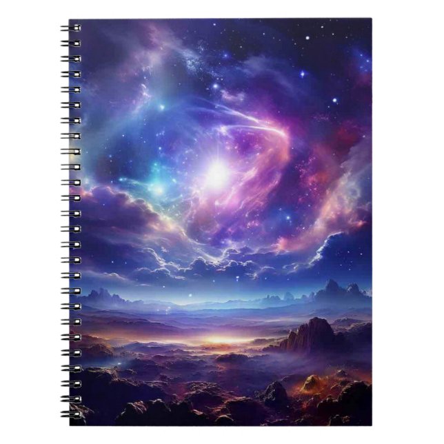 Utomjordisk galax  anteckningsbok (Framsidan)