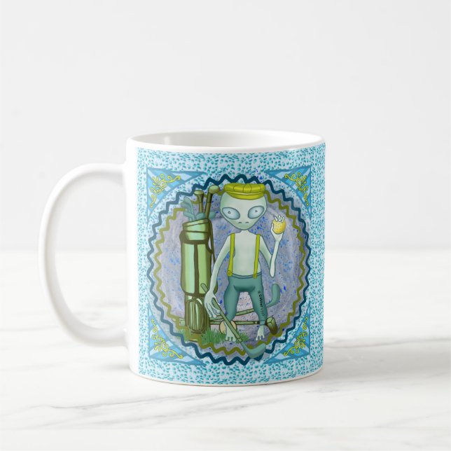 Utomjordisk Golf Kaffemugg (Vänster)