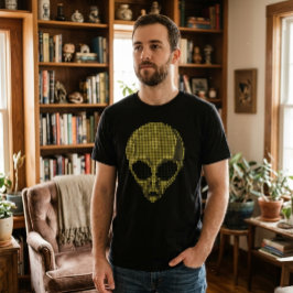 Utomjordisk Halvtonskonst Futuristisk T-Shirt