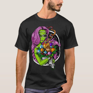 Utomjordisk Hippie Stoner T Shirt