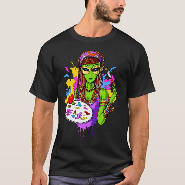 Utomjordisk Hippomålare T Shirt (Framsida)