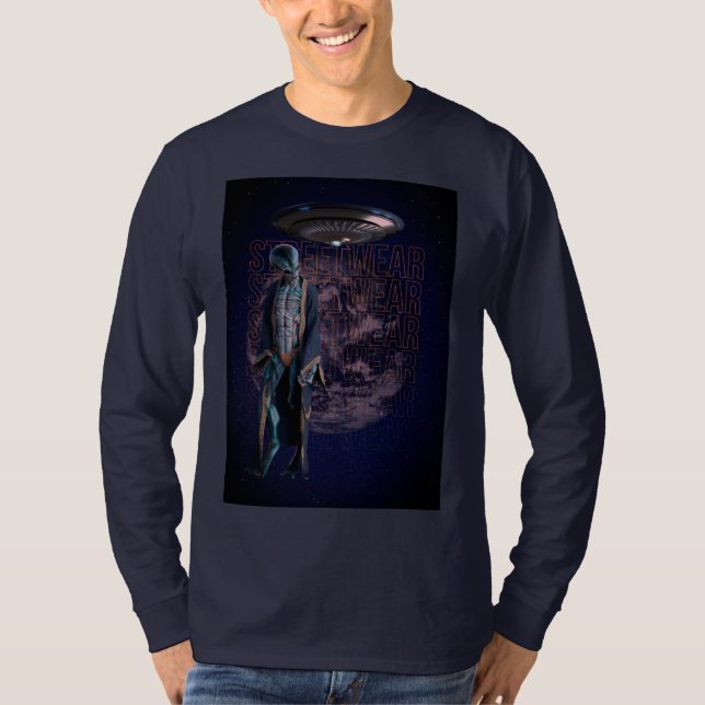 utomjordisk invasion t shirt (Framsida)