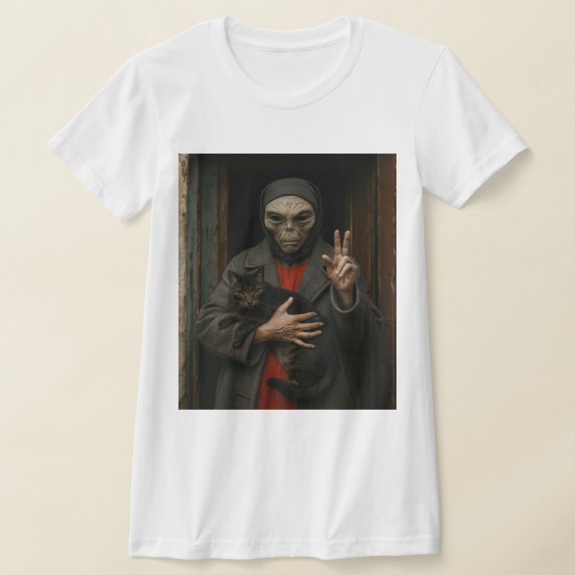 Utomjordisk kärlek t shirt (Laydown)