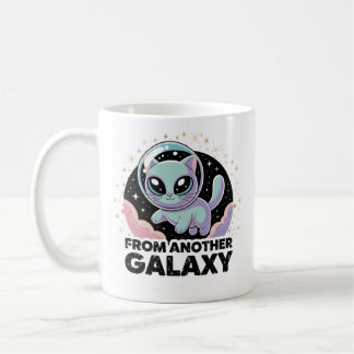 Utomjordisk Katt Kosmisk Design Rymdkatt Sci-Fi Ko Kaffemugg