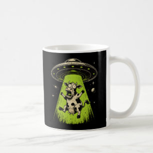 Utomjordisk Koabduktion Weirdcore Surreal Kaffemugg