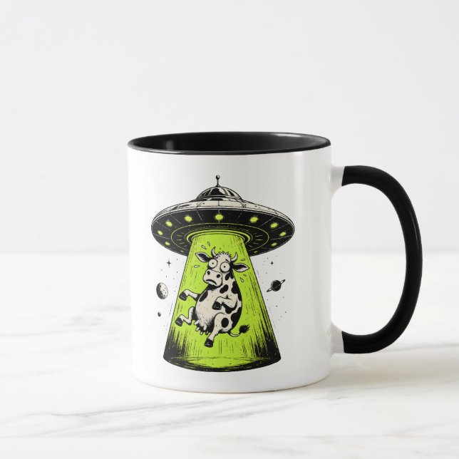 Utomjordisk Koabduktion Weirdcore Surreal Mugg (Höger)