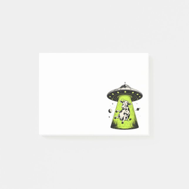 Utomjordisk Koabduktion Weirdcore Surreal Post-it Block (Framsida)