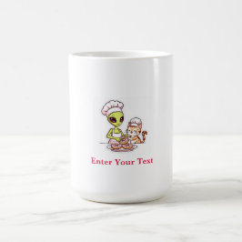 Utomjordisk kock katt munk Kawaii design Kaffemugg