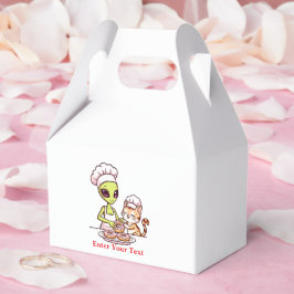 Utomjordisk kock katt munk Kawaii design Presentaskar