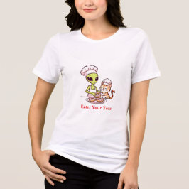 Utomjordisk kock katt munk Kawaii design T Shirt