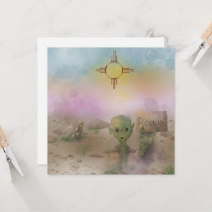 Utomjordisk krasch rymdskepp Roswell New Mexico Inbjudningar