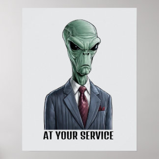 Utomjordisk Ledare Poster
