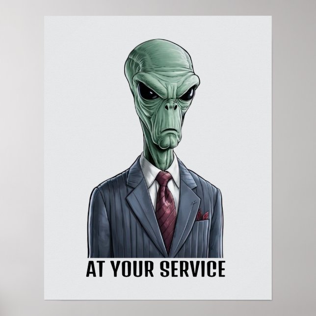 Utomjordisk Ledare Poster (Framsidan)