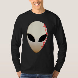 Utomjordisk mask med futuristiska markeringar t shirt