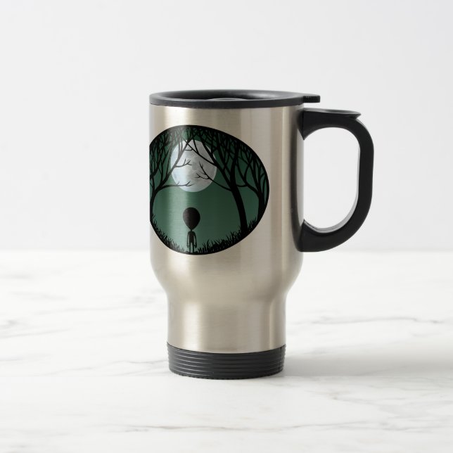 Utomjordisk Mugg Grå Utomjording Koppar & Utomjord (Höger)