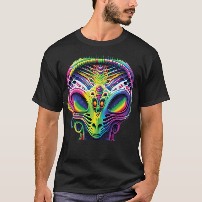 Utomjordisk Psykedelisk T Shirt (Framsida)