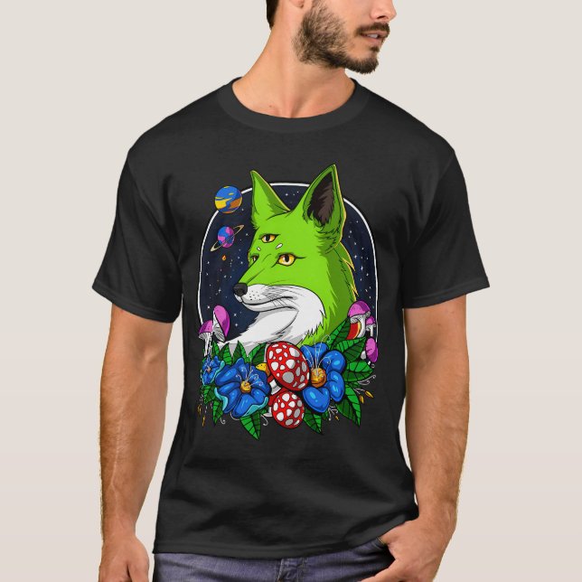 Utomjordisk Räv T Shirt (Framsida)