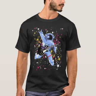 Utomjordisk Rockstjärna Astronaut Gitarrspelare T Shirt