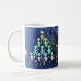 Utomjordisk triangel kaffemugg