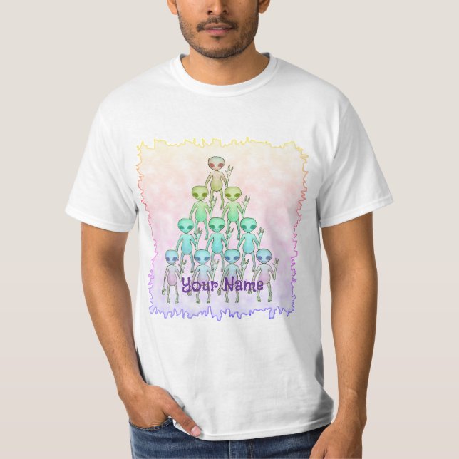 Utomjordisk triangel t shirt (Framsida)