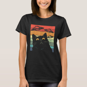 Utomjordisk UFO Katt T Shirt