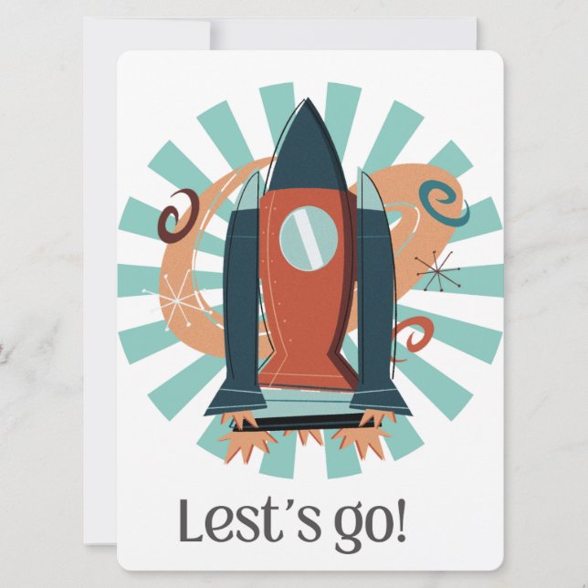 UTOMJORDISK, UNIVERSUM, RYMDKAPSEL, PLANET OCH AST JULKORT (Framsida)